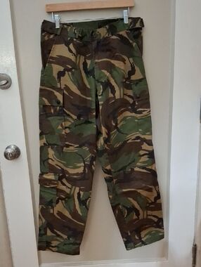 No Brand Men's Camouflage Cargo Pants - Green/Brown Camo_1